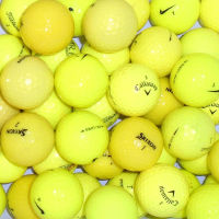 Branded Mix of Yellow Lake Golf Balls - 50 Balls