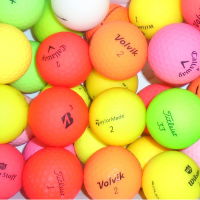 Branded Mix of Opti Colour Mat Lake Golf Balls - 50 Balls